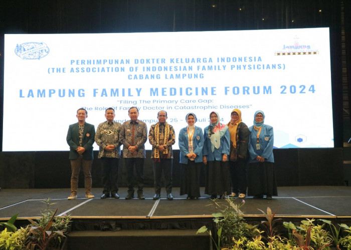 Pj Gubernur Samsudin Buka Rakernas PDKI dan Seminar Lampung Family Medicine Forum 