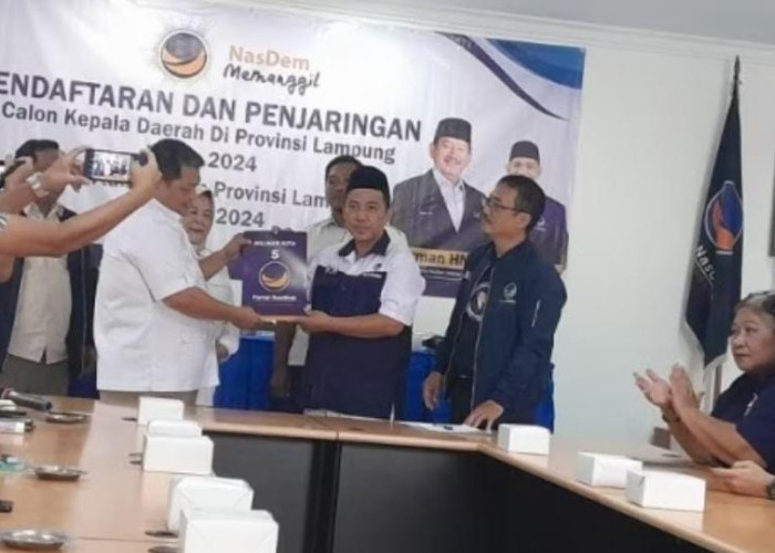 Rahmat Mirzani Djausal Daftar Balon Gubernur Lampung ke NasDem